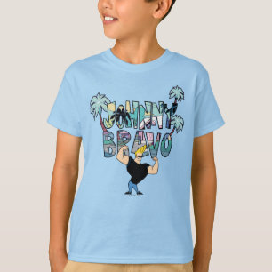 Johnny Bravo Palm Tree Name T-Shirt