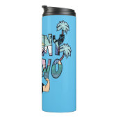 Johnny Bravo Palm Tree Name Thermosbecher (Nach rechts gedreht)