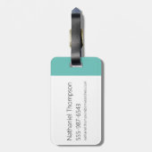 Johnny Bravo Picture Frame Pose Gepäckanhänger (Rückseite vertikal)