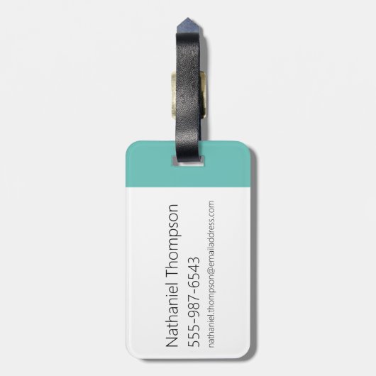 Johnny Bravo Picture Frame Pose Gepäckanhänger (Rückseite vertikal)