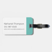 Johnny Bravo Picture Frame Pose Gepäckanhänger (Rückseite horizontal)