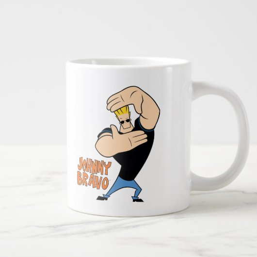 Johnny Bravo Picture Frame Pose Jumbo-Tasse (Rechts)