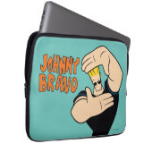 Johnny Bravo Picture Frame Pose Laptopschutzhülle (Vorne Rechts)