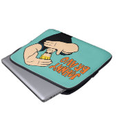 Johnny Bravo Picture Frame Pose Laptopschutzhülle (Vorne Knopf)