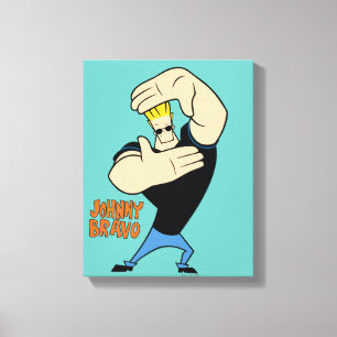 Johnny Bravo Picture Frame Pose Leinwanddruck