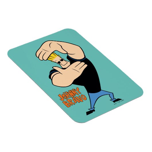 Johnny Bravo Picture Frame Pose Magnet (Rechte Seite)