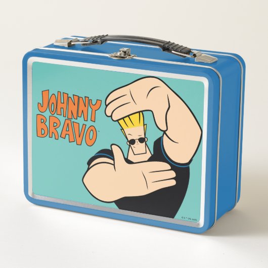 Johnny Bravo Picture Frame Pose Metall Brotdose (Vorderseite)