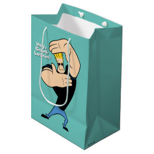 Johnny Bravo Picture Frame Pose Mittlere Geschenktüte