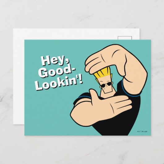 Johnny Bravo Picture Frame Pose Postkarte (Vorne/Hinten)