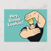 Johnny Bravo Picture Frame Pose Postkarte (Vorderseite)