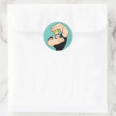 Johnny Bravo Picture Frame Pose Runder Aufkleber (Tasche)
