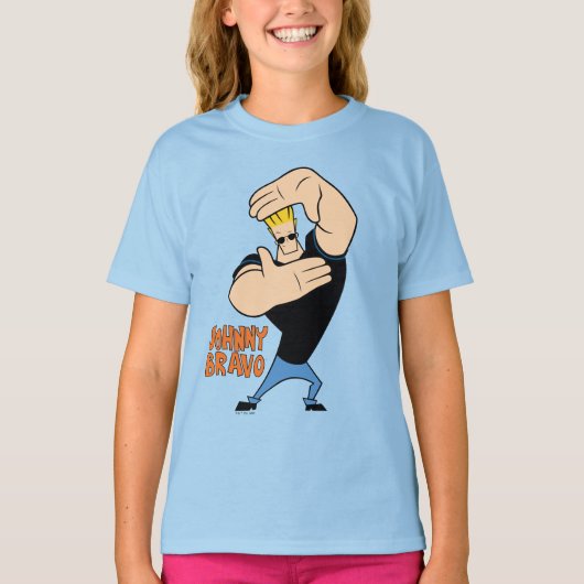 Johnny Bravo Picture Frame Pose T-Shirt (Vorderseite)