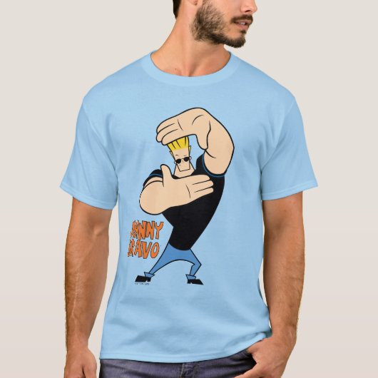 Johnny Bravo Picture Frame Pose T-Shirt (Vorderseite)
