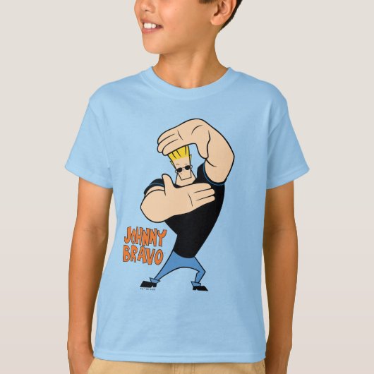 Johnny Bravo Picture Frame Pose T-Shirt (Vorderseite)