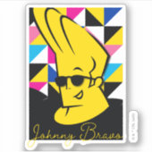 Johnny Bravo Pop Art Graphic Aufkleber (Vorderseite)