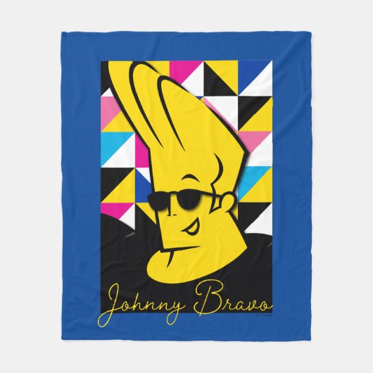 Johnny Bravo Pop Art Graphic Fleecedecke (Vorderseite)