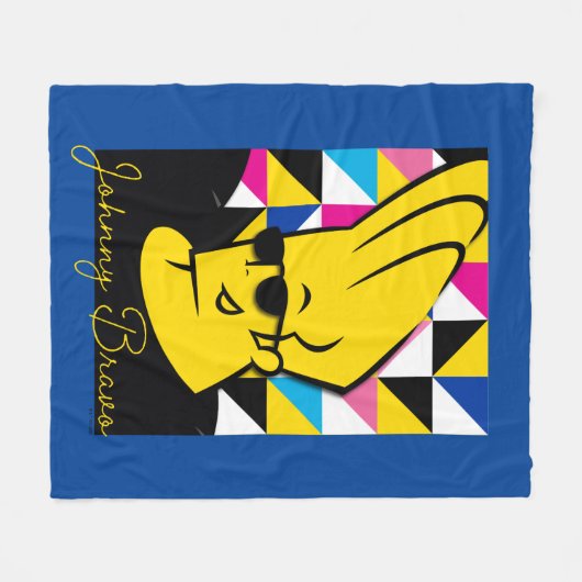 Johnny Bravo Pop Art Graphic Fleecedecke (Vorderseite (Horizontal))