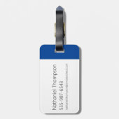 Johnny Bravo Pop Art Graphic Gepäckanhänger (Rückseite vertikal)