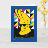 Johnny Bravo Pop Art Graphic Karte (Gelbe Blume)
