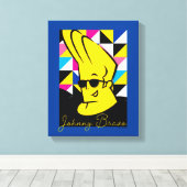 Johnny Bravo Pop Art Graphic Leinwanddruck (Insitu (Holzboden))