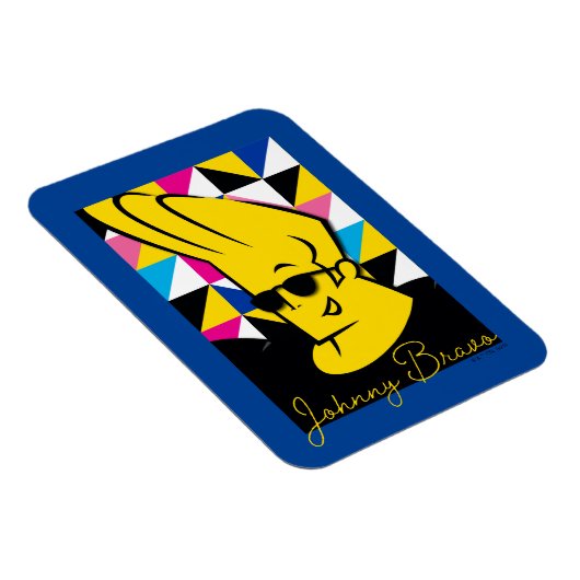 Johnny Bravo Pop Art Graphic Magnet (Rechte Seite)