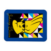Johnny Bravo Pop Art Graphic Magnet (Horizontal)