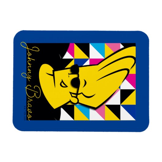 Johnny Bravo Pop Art Graphic Magnet (Horizontal)