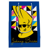 Johnny Bravo Pop Art Graphic Mittlere Geschenktüte (Rückseite)