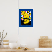 Johnny Bravo Pop Art Graphic Poster (Küche)