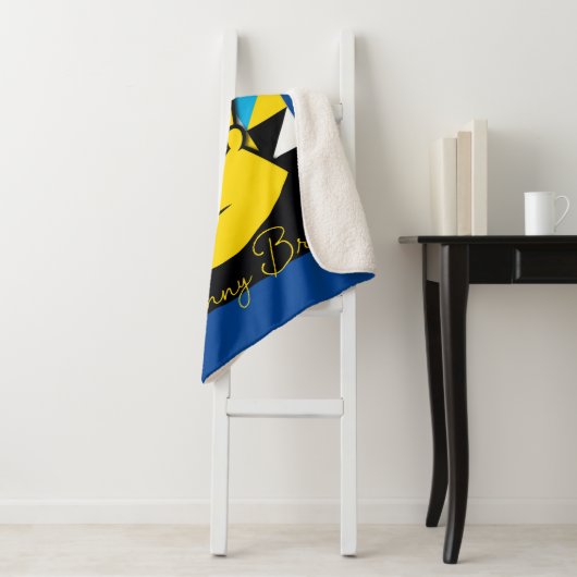 Johnny Bravo Pop Art Graphic Sherpadecke (Beispiel)