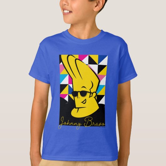 Johnny Bravo Pop Art Graphic T-Shirt (Vorderseite)