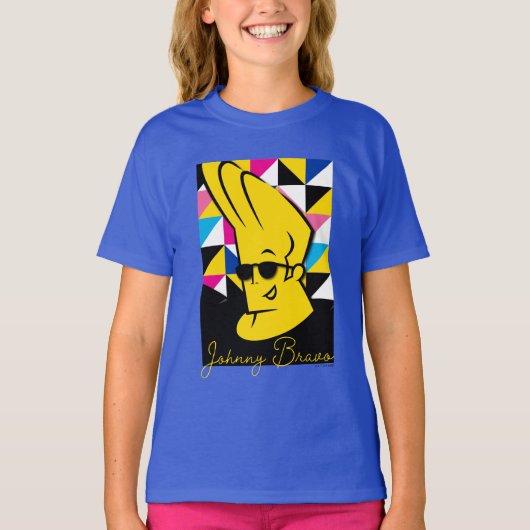 Johnny Bravo Pop Art Graphic T-Shirt (Vorderseite)