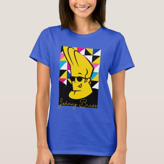 Johnny Bravo Pop Art Graphic T-Shirt (Vorderseite)
