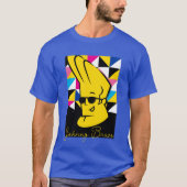 Johnny Bravo Pop Art Graphic T-Shirt (Vorderseite)