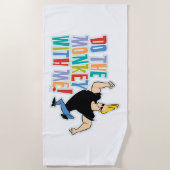 Johnny Bravo! Strandtuch (Vorderseite)