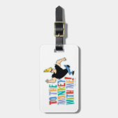 Johnny Bravo - Tu den Affen mit mir! Gepäckanhänger (Vorderseite vertikal)