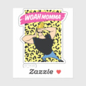 Johnny Bravo - Woah Momma Aufkleber (Blatt)