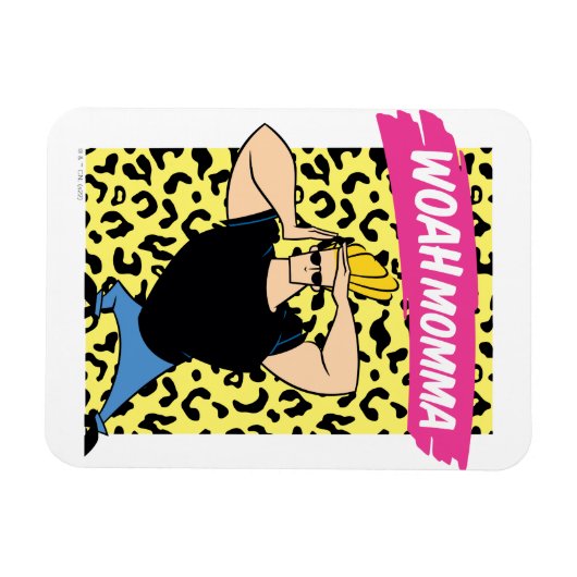 Johnny Bravo - Woah Momma Magnet (Horizontal)