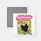 Johnny Bravo - Woah Momma Magnet (Vorderseite/Rückseite)