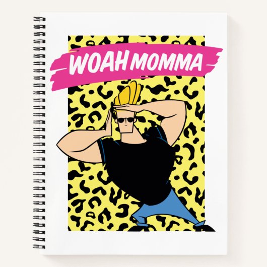 Johnny Bravo - Woah Momma Notizblock (Vorderseite)