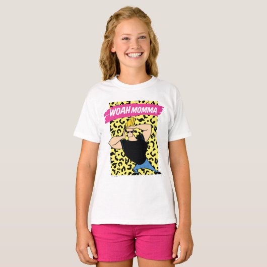 Johnny Bravo - Woah Momma T-Shirt (Vorne ganz)