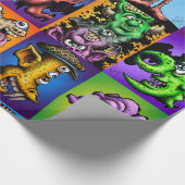 Johnny 'buntes Toons "kriecht" Geschenk-Verpackung Geschenkpapier (Ecke)