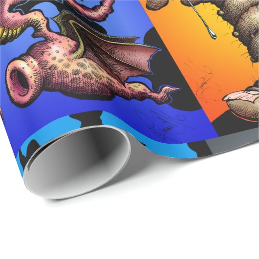 Johnny 'buntes Toons "kriecht" Geschenk-Verpackung Geschenkpapier (Rolleneckpunkt)