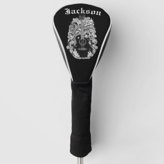 Johnny Cash Driver Cover, Weiß Golf Headcover