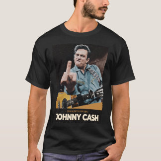 Johnny Cash Middle Finger Colored Gefängnis Johnny T-Shirt