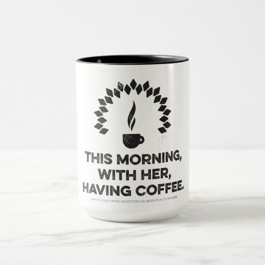 Johnny Cash"Paradies-" Kaffee-Tasse Tasse (Zentrum)