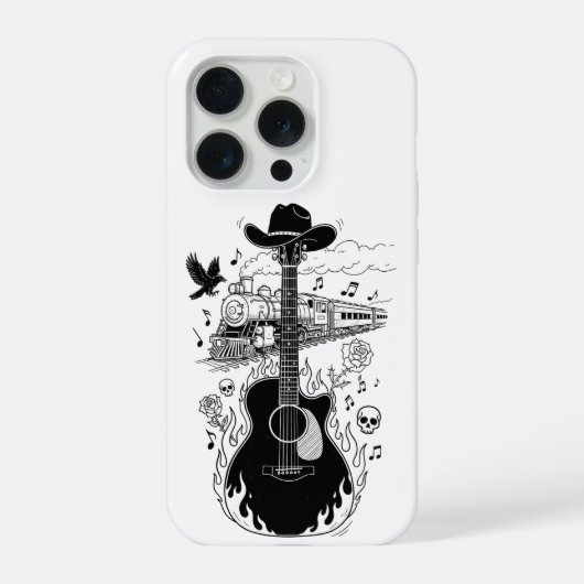 Johnny-Cash-Themen-Handyhülle iPhone Hülle (Rückseite)