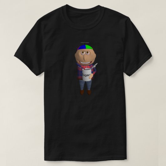Johnny, der Zucker isst T-Shirt (Design vorne)