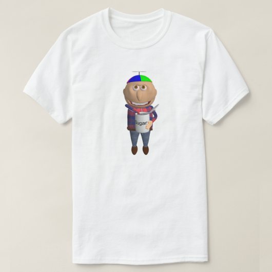 Johnny, der ZuckerT-Shirt isst T-Shirt (Design vorne)