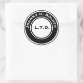 Johnny H. Bolder Round Sticker (Tasche)